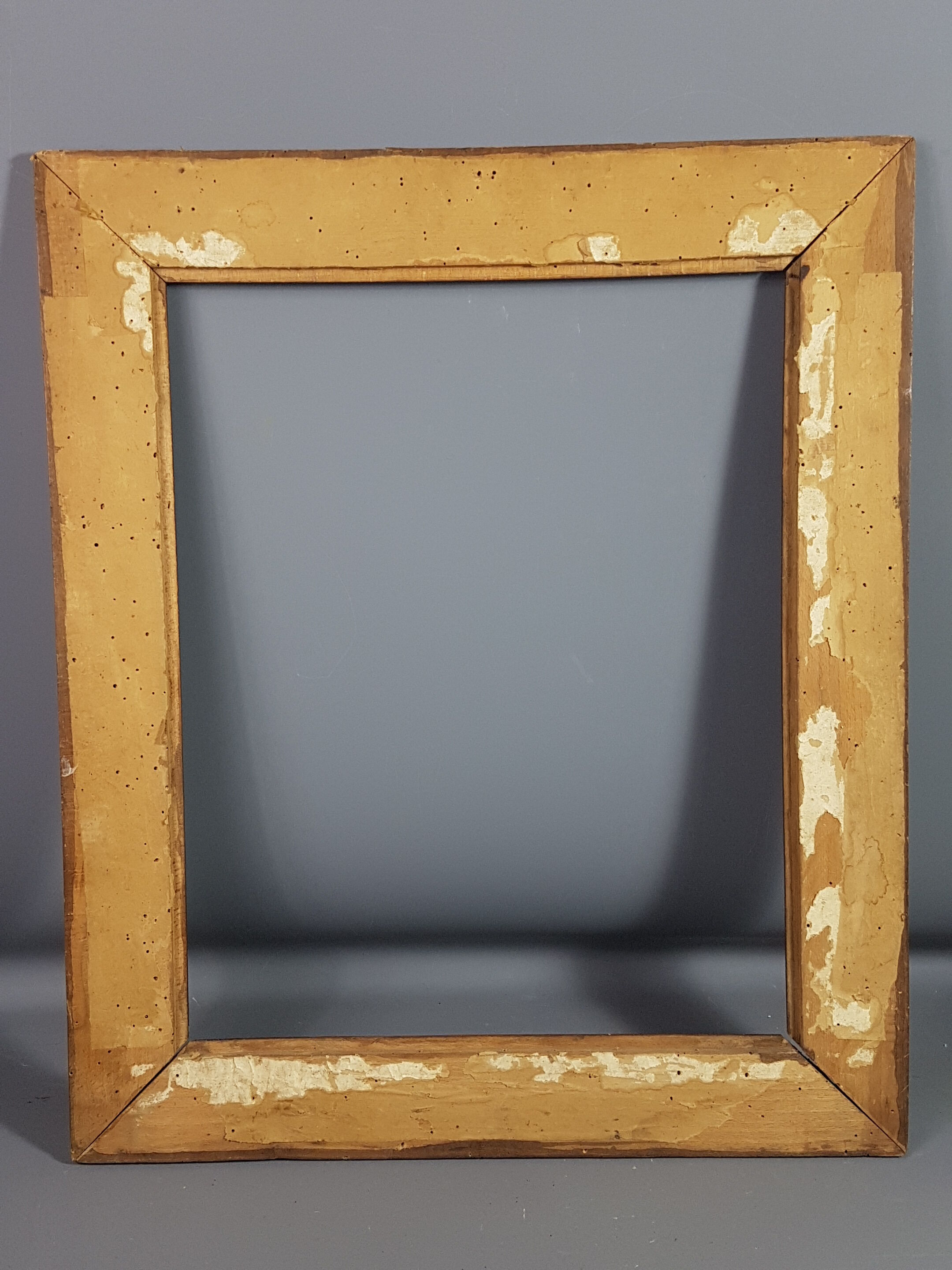 Old carved wood frame for orientalist painting 64.4x54.4 cm, leafing 50.6x40.5 cm SB