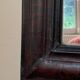 Mirror Louis Philippe period 46x39 XIXth old black brown