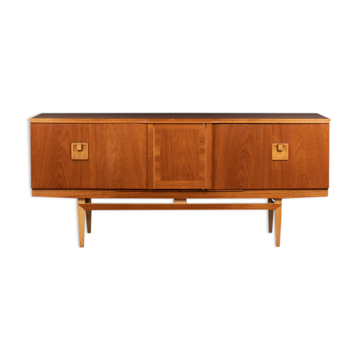 Retro 1960s teak restored beautility mid century sideboard with bar