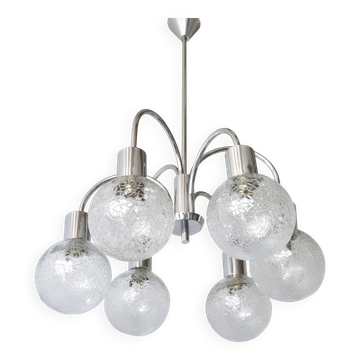 Vintage 1970s 6-ball chandelier