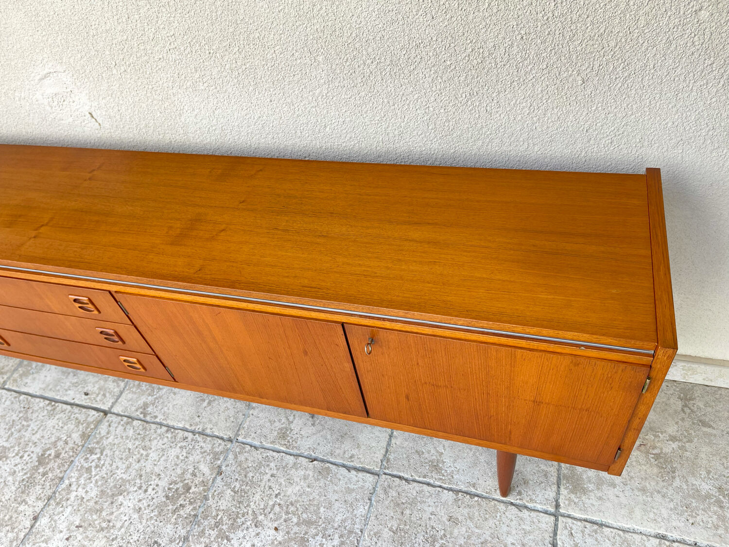 Scandinavian teak row