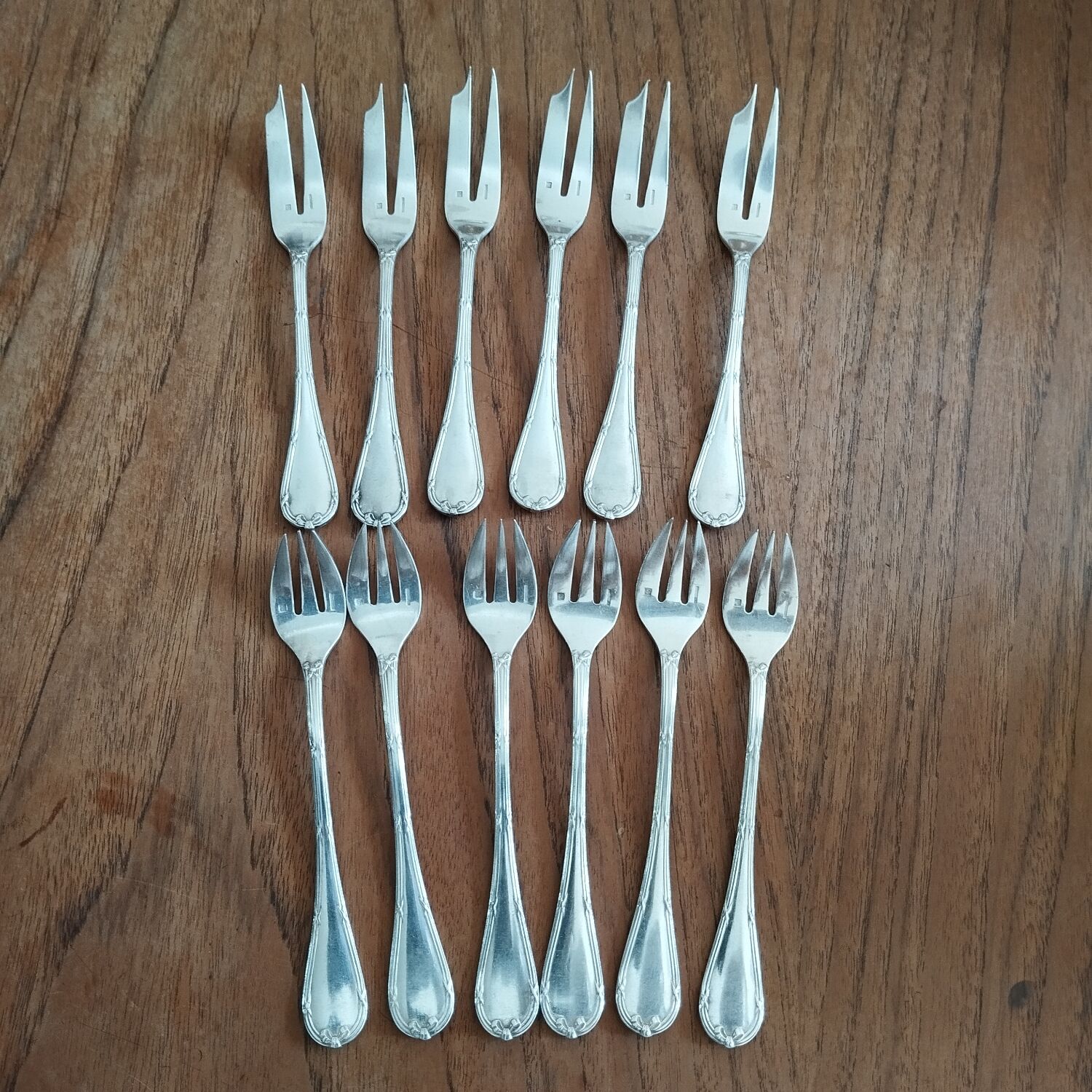 Christofle silver-plated fish cutlery