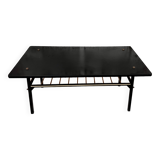 Table noir basse Formica noir vintage design