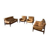 Leather living room set by Durlet