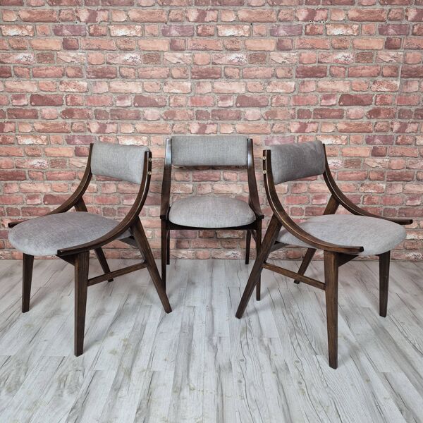 Chaise emblématique GFM-57 ''Skoczek'' par Juliusz Kędziorek – Mid-Century Modern