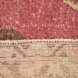 3x13 Red & Pink Vintage Runner Rug, 91x399Cm