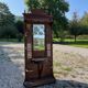 Antique oak cloakroom or coat rack