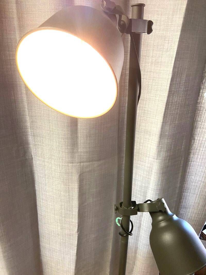 Large Floor Lamp Living Room Light Model with 3 Independent Spotlights Industrial Style