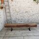 Brutalist oak bench