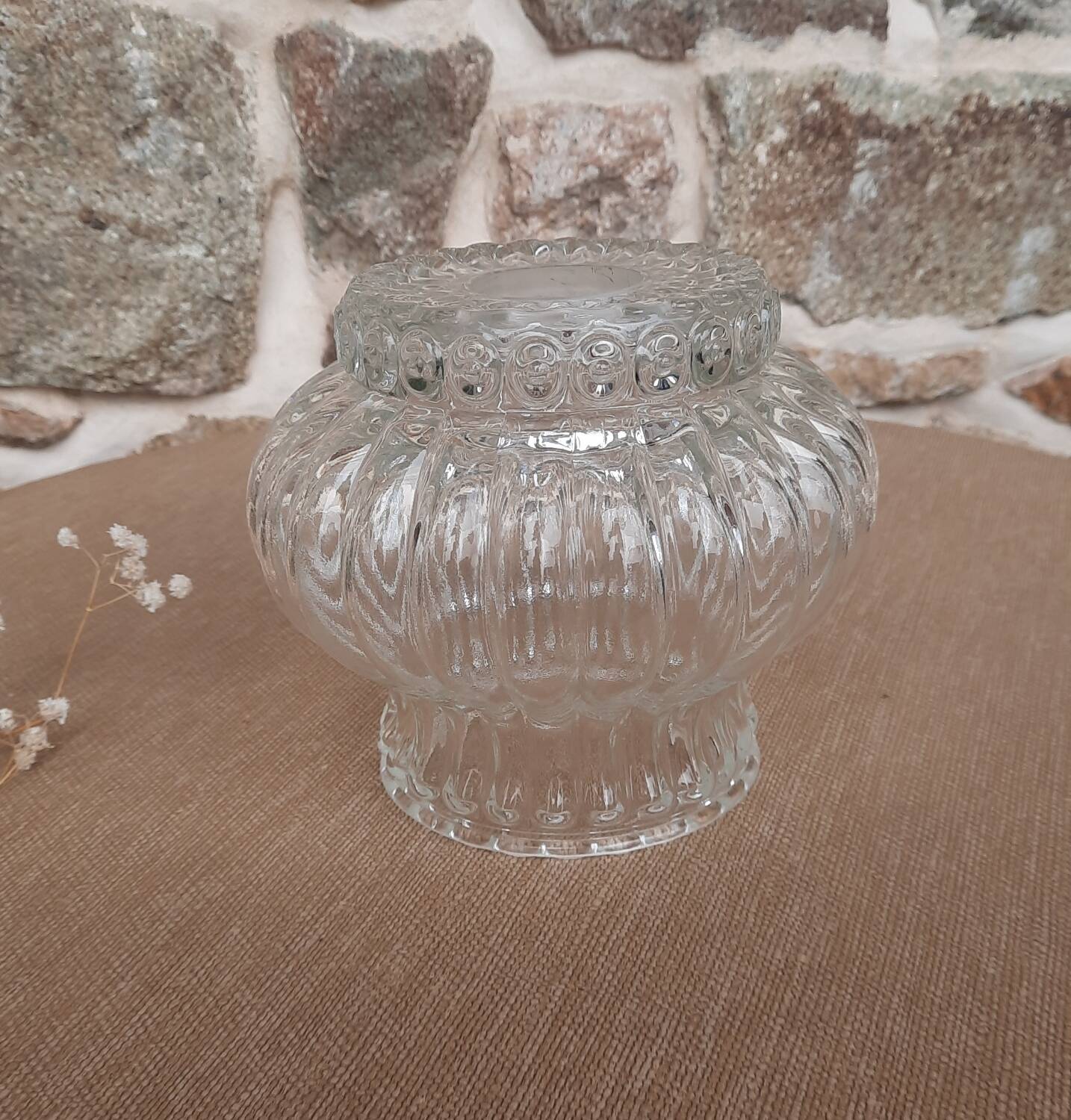 Antique glass lampshade