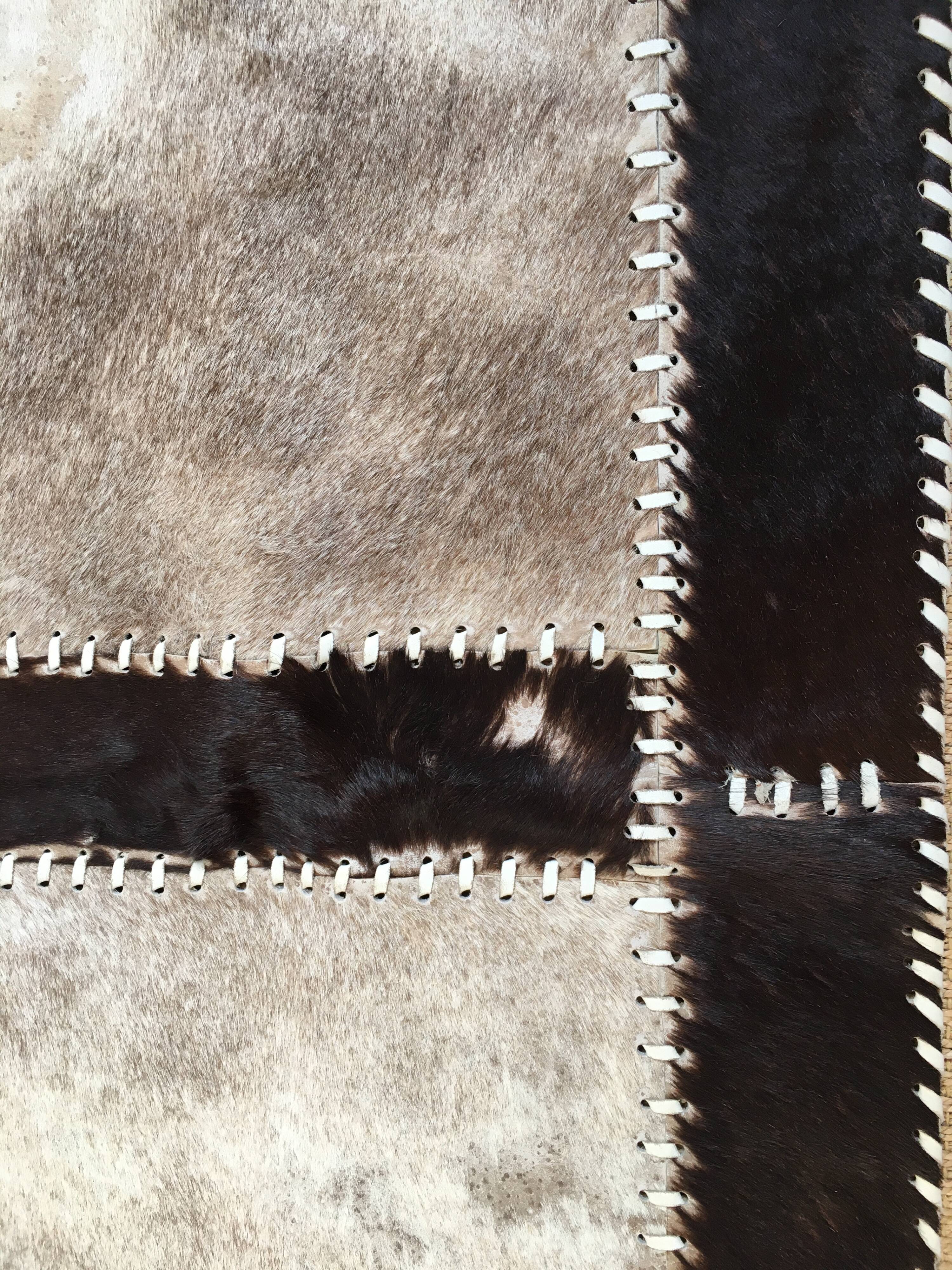 Lot of 2 carpets cow skins 120x60cm