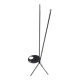 Floor lamp "painter's palette" 50s with 2 arms of light