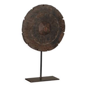 Mandal Roue en bois indienne