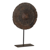 Mandal - Indian wooden wheel on stand no. 1