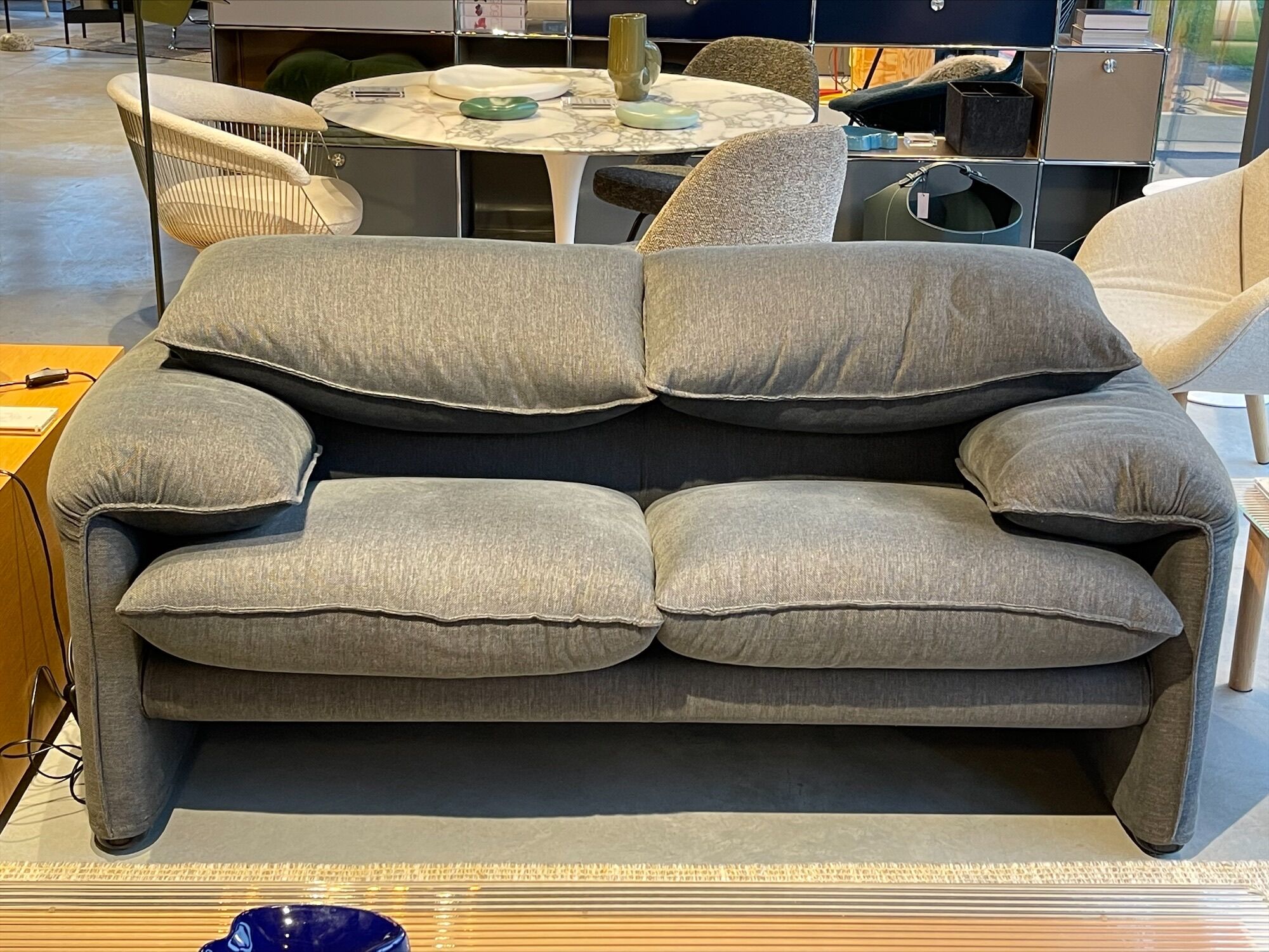 Maralunga 2 places by Vico Magistretti  for Cassina