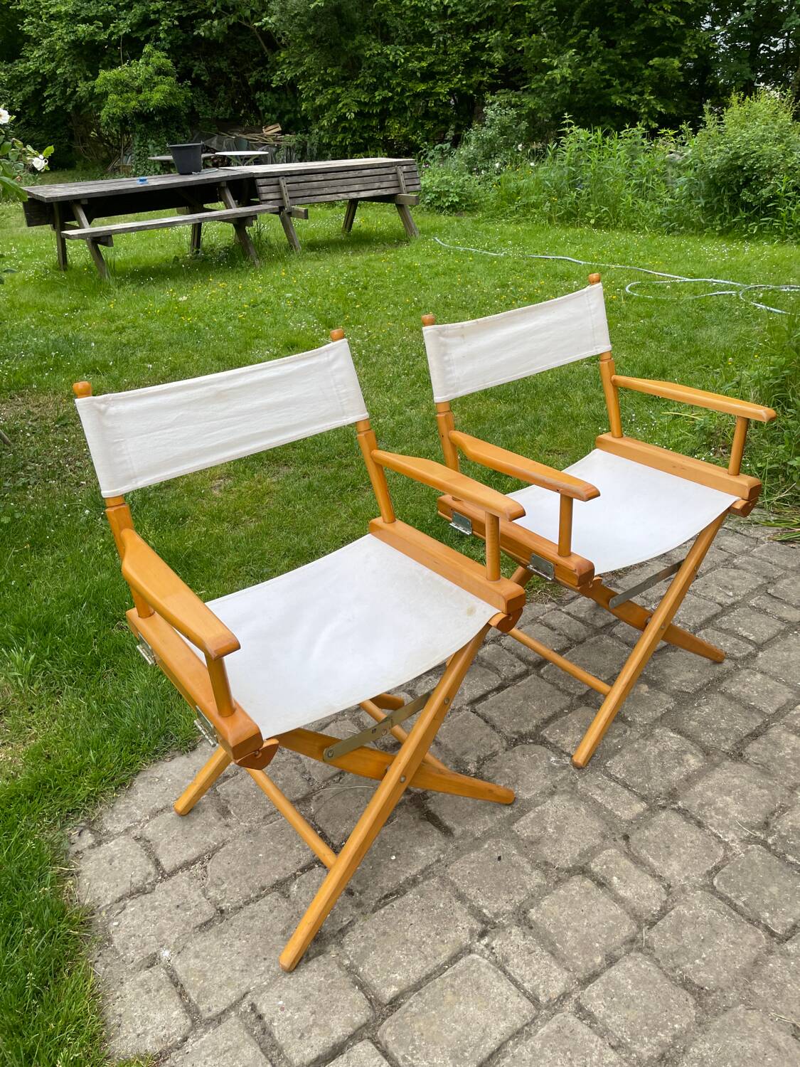 Vintage Telescope Director's Chairs