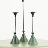 Set of three candle holders