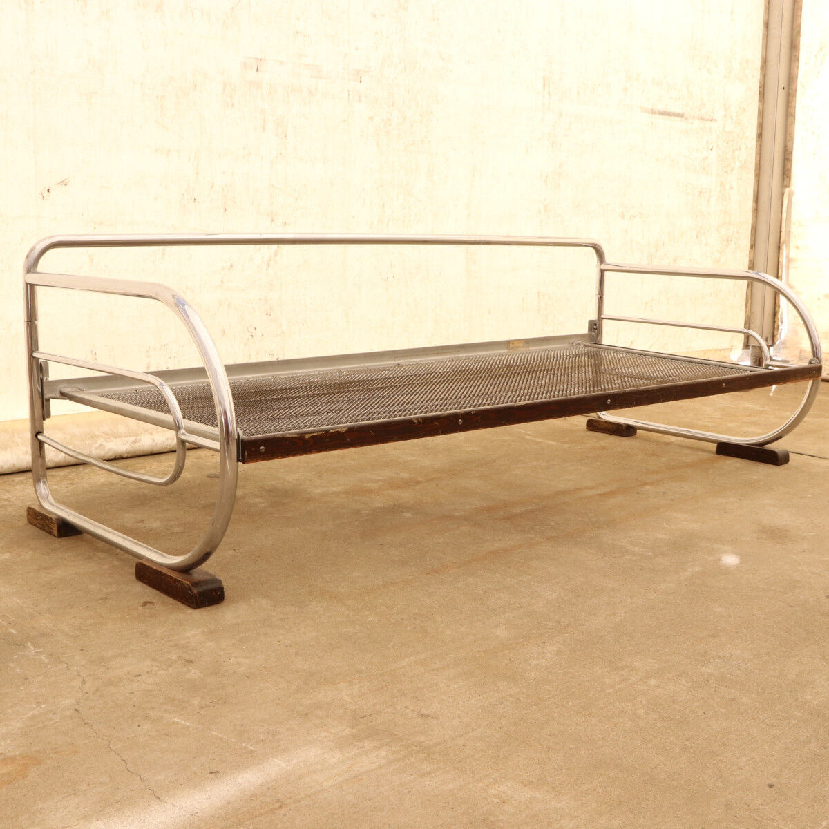 Chrome Bauhaus Sofa by Hynek Gottwald, Bohemia, 1930s