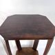 Art Deco side table in wood – sculptural base