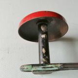 Old coat hanger two hooks
