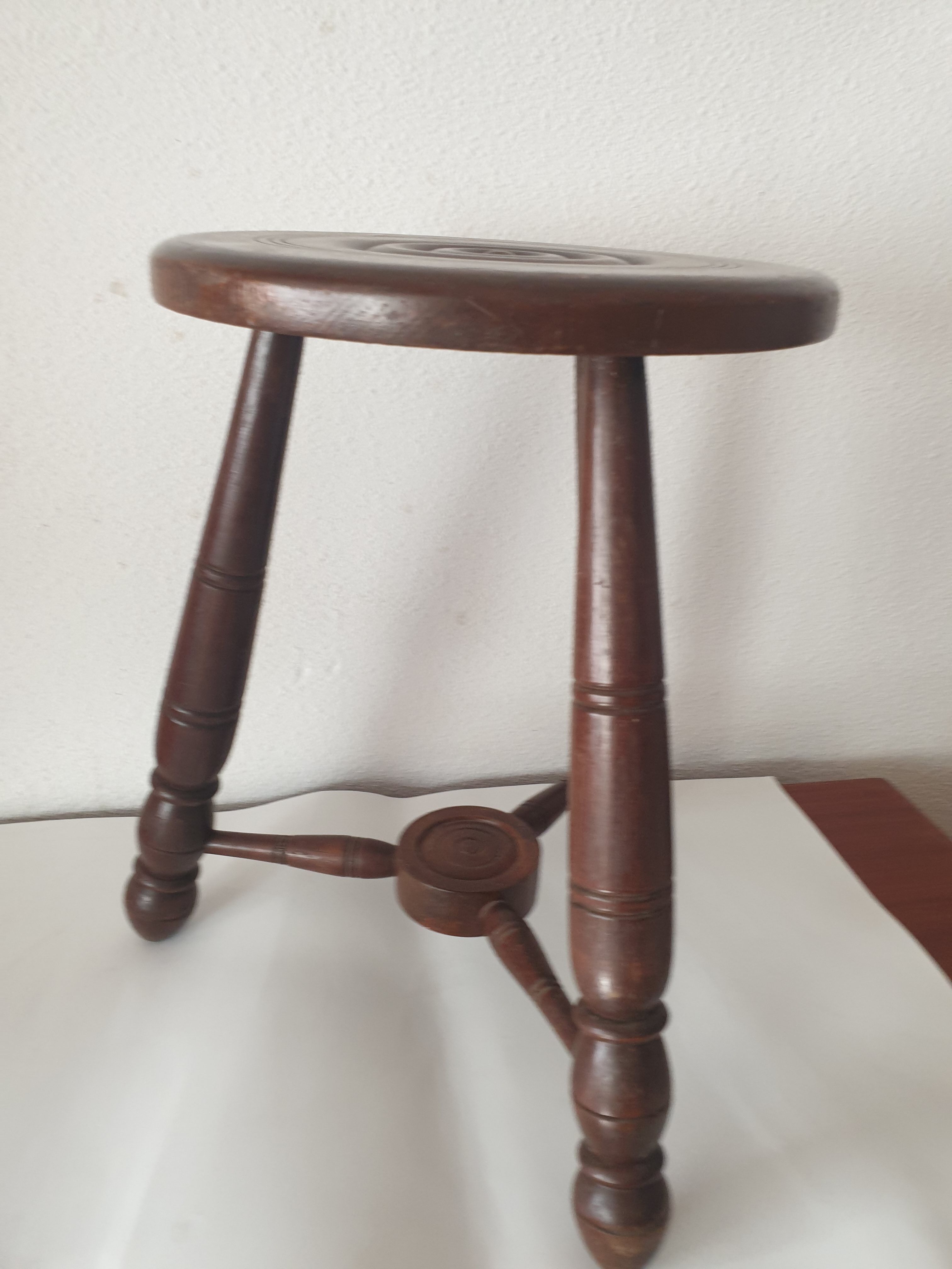 Brutalist stool 60s