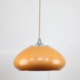 Large Space Age Brown Pendant Lamp from Guzzini, 1960s