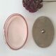 Oval glass candy