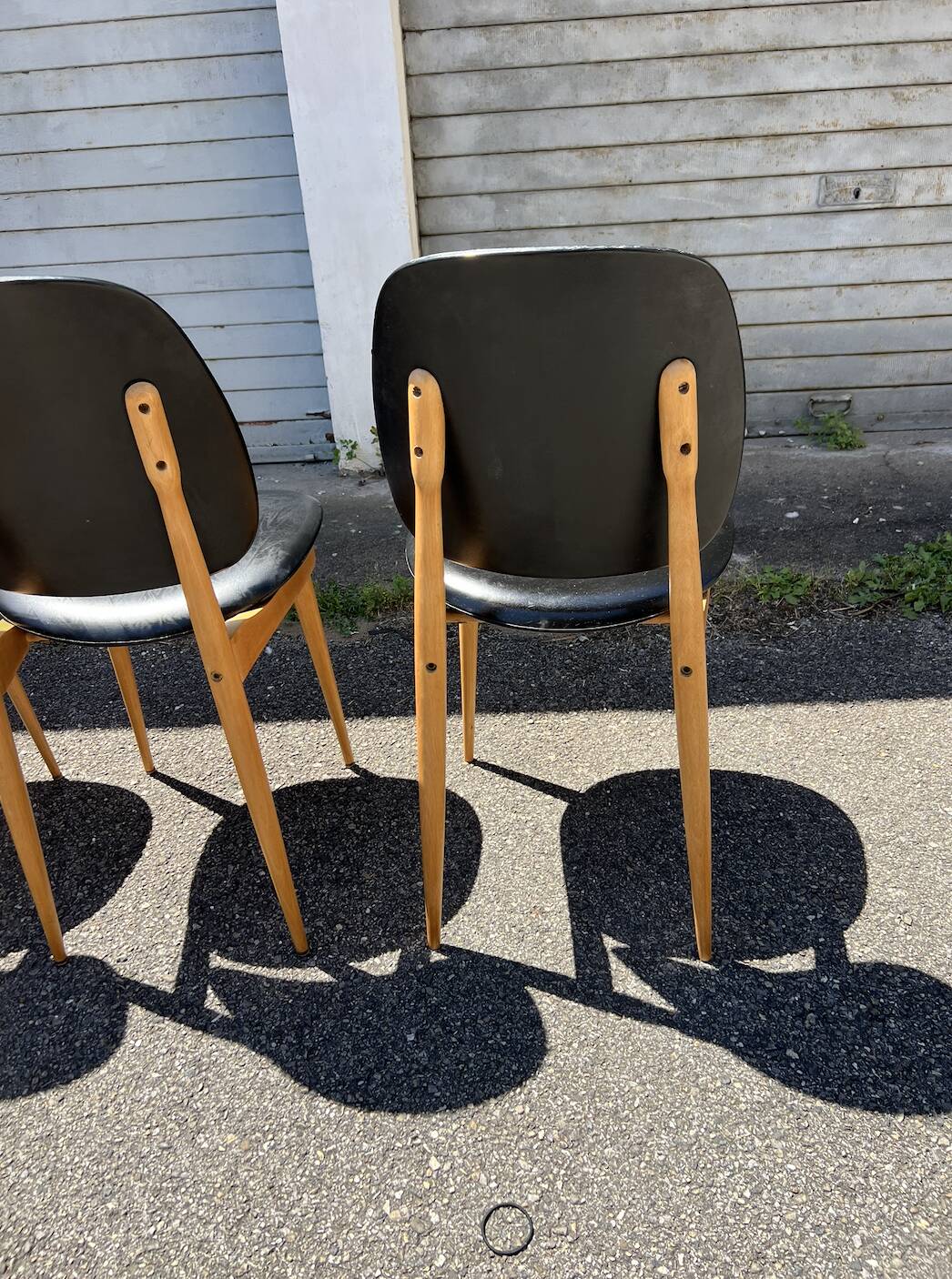 (Lot) 5 Chaises Pégase, Pierre Gurariche pour Baumann