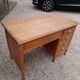 Old 1950 oak desk 5 drawers