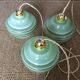 3 vintage pendant lamps