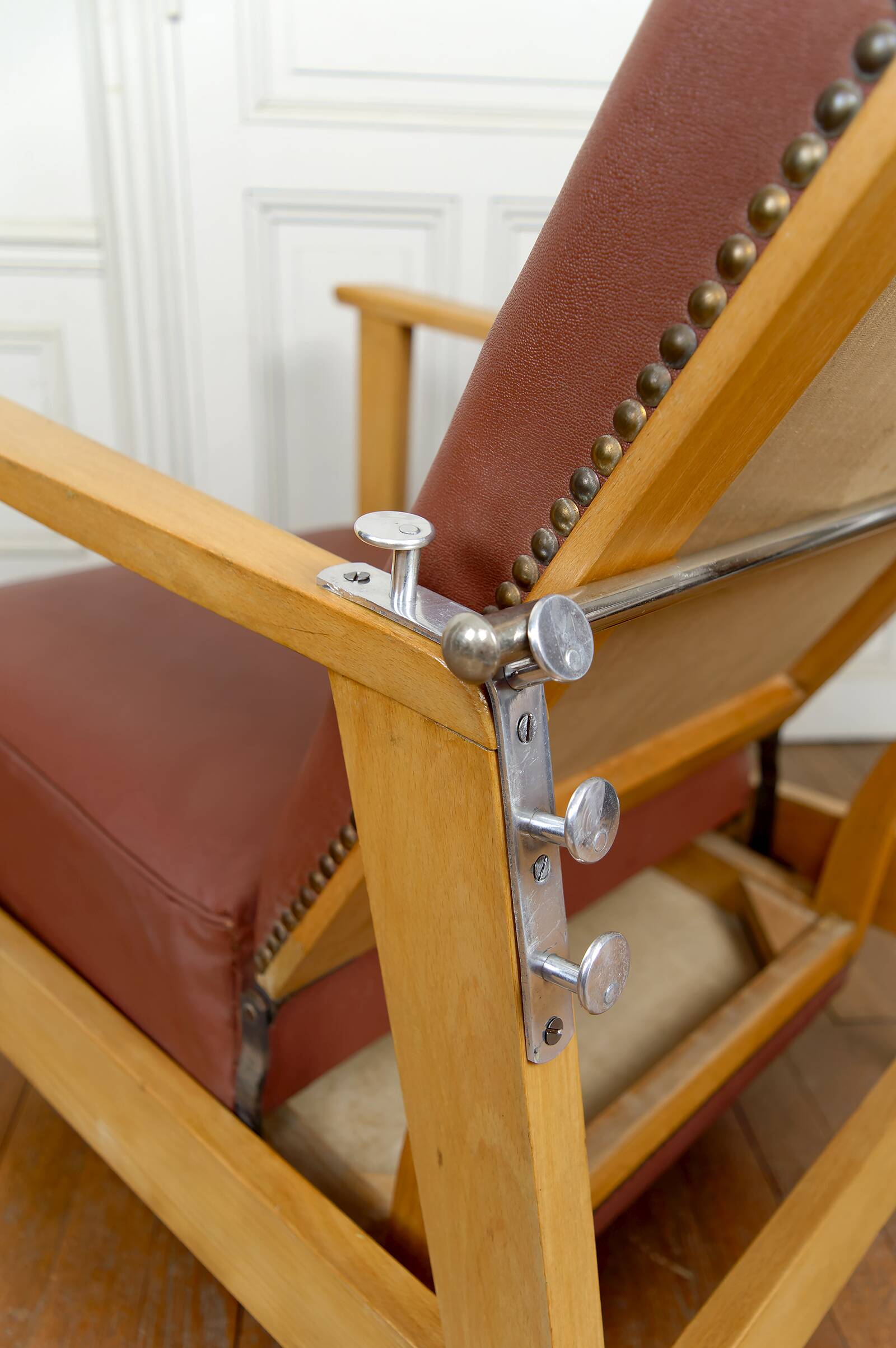 System armchair, Morris Art Deco chaise longue, France c. 1940