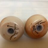 Sel et poivre céramique marron beige