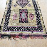 Vintage Moroccan Berber Boucherouite rug 345 x 128 cm (very good condition)