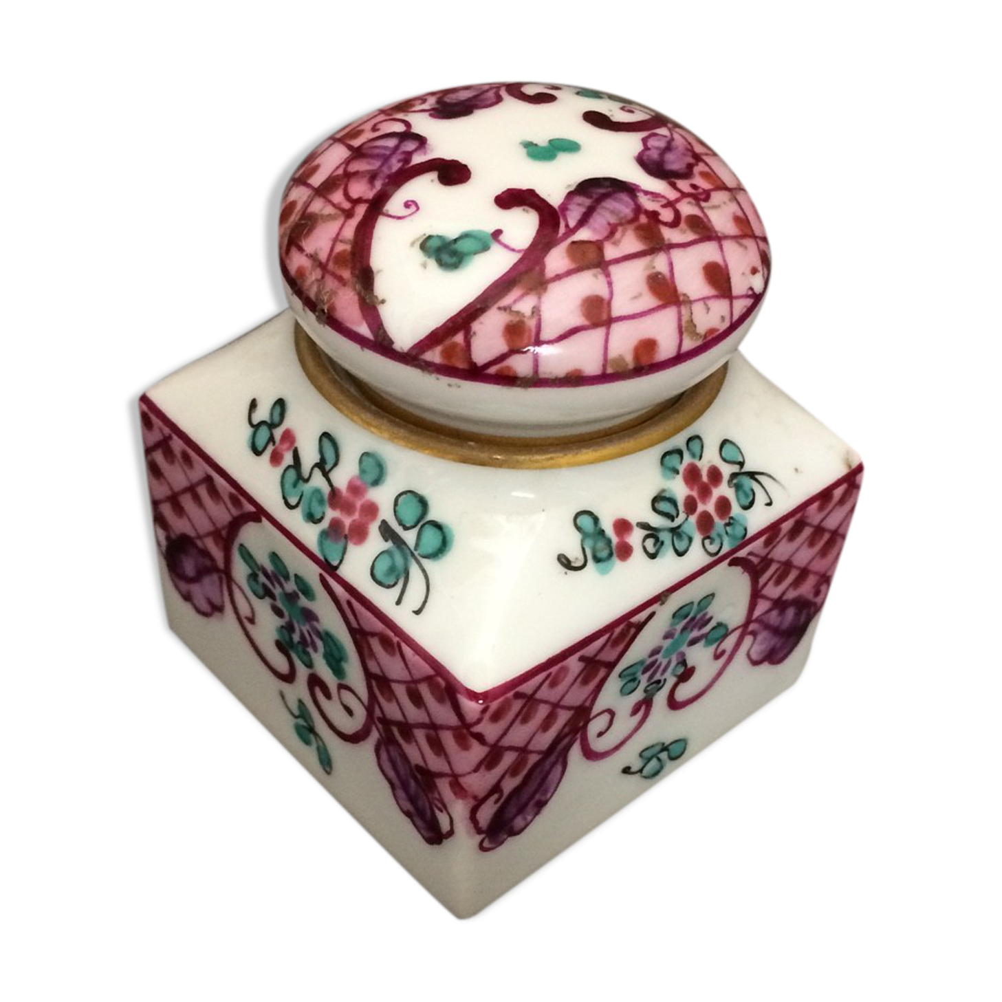 former porcelain inkwell from Paris