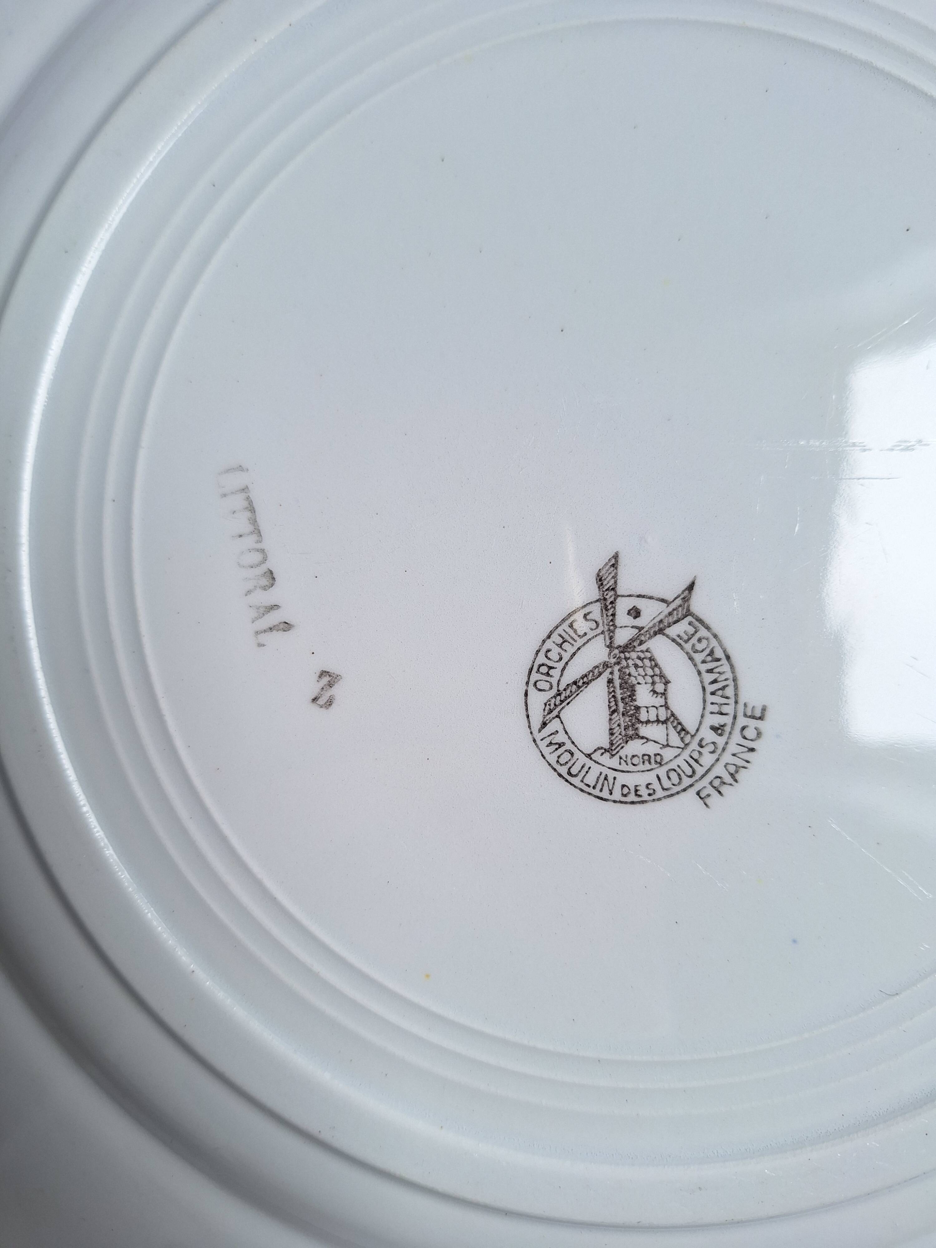 Art Deco dish Moulin des Loups Littoral