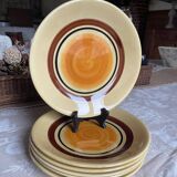 6 flat plates Gallia Gien