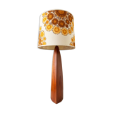 Henriksen Sculptural Table Lamp In Teak, Denmark.