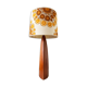 Henriksen Sculptural Table Lamp In Teak, Denmark.