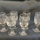 6 antique absinthe glasses