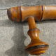 Bamboo style wooden coat holder 40s, 8 hooks