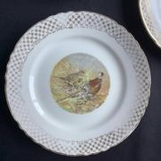 Set of 5 Moulin des Loups flat plates