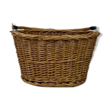 Wicker shopping basket for bicycles