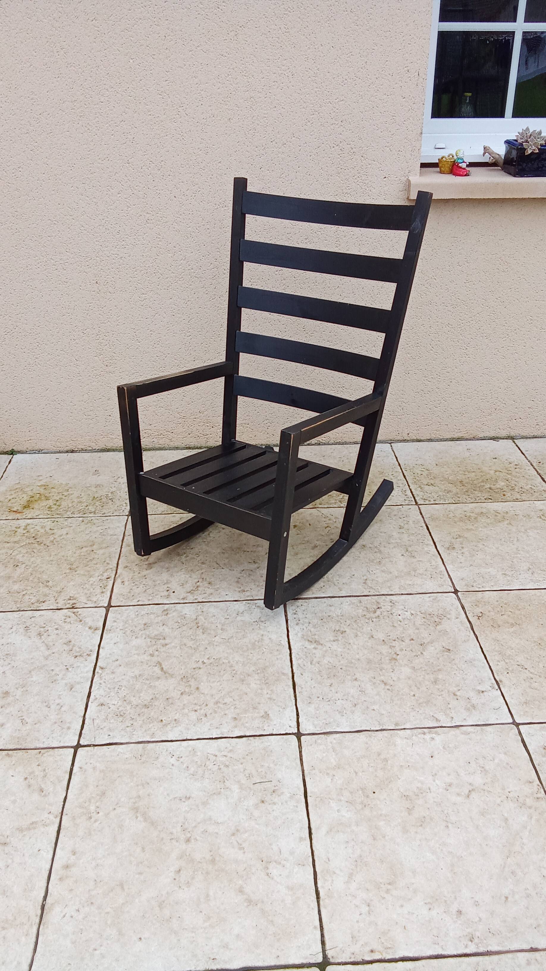 Designer wooden rocking chair