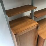 Modernist oak shelf