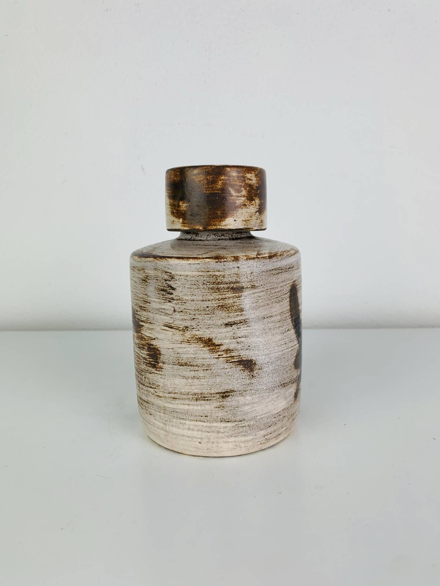 Ceramic bottle by Henri Cimal, Galerie de la Courtine, 1960s