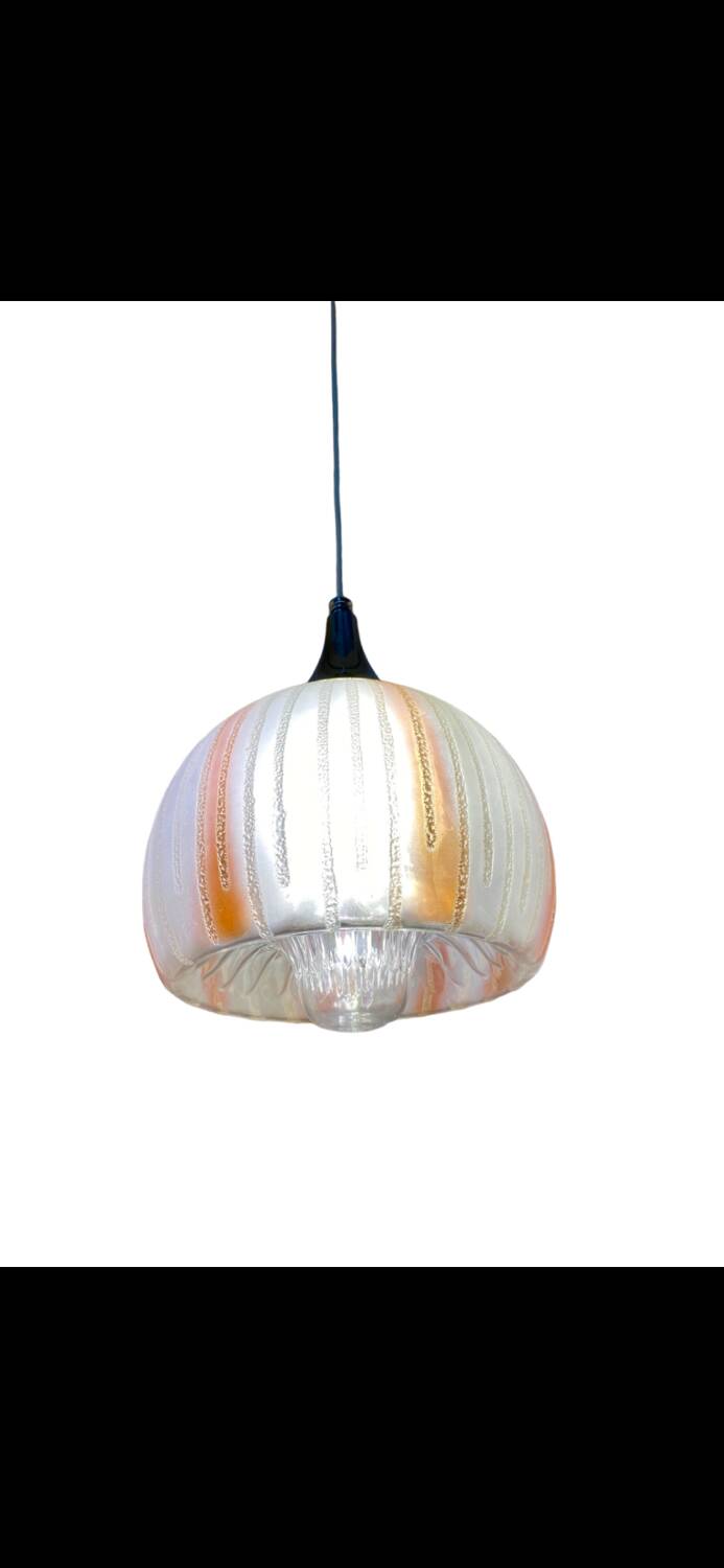 Mazzega Murano glass pendant, Italy 1970