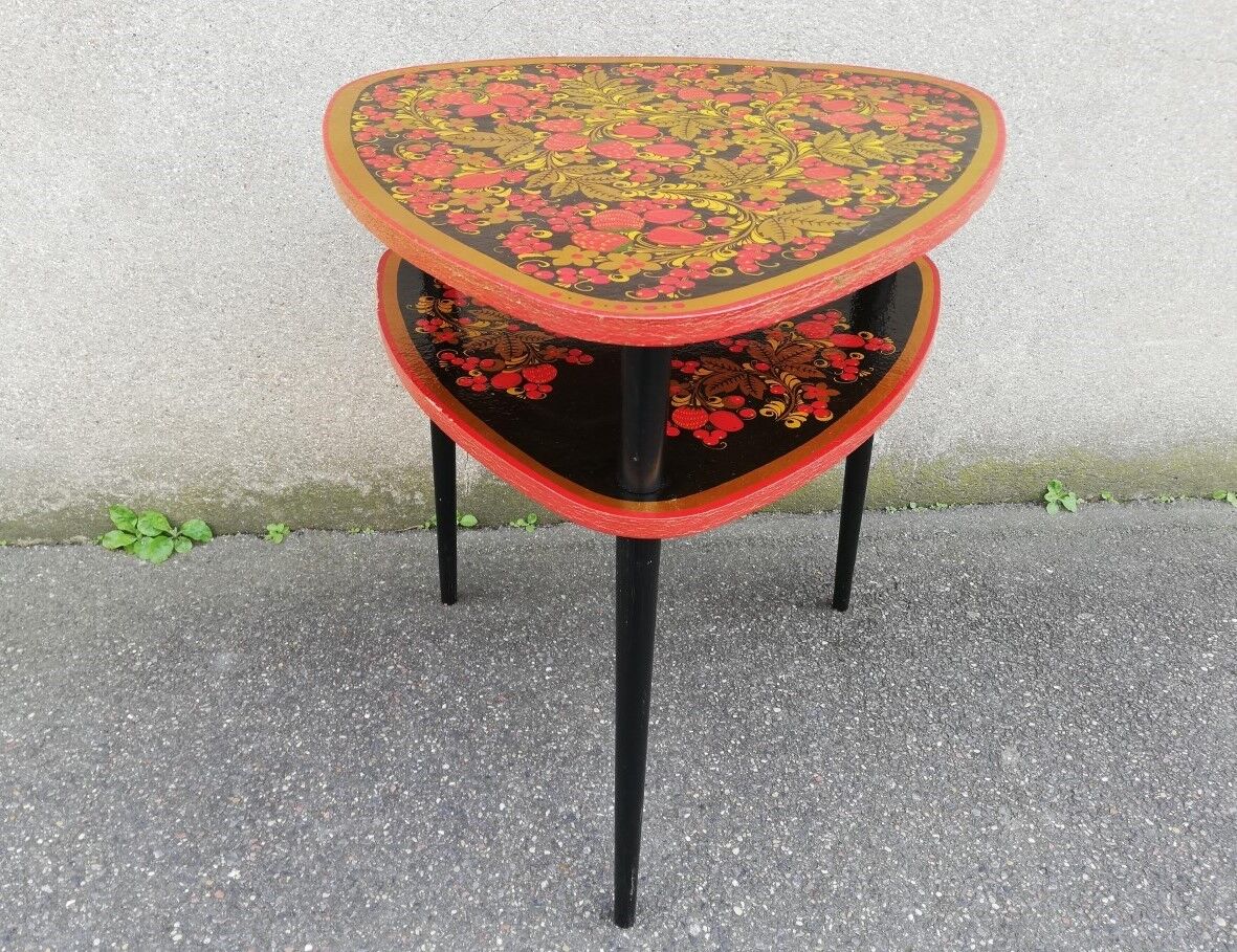 Vintage Russian tripod table