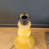 Mustard yellow glazed ceramic lamp base