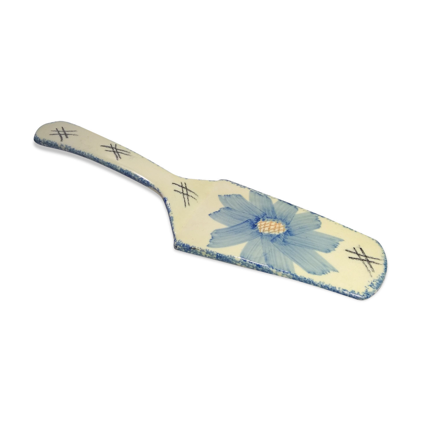 Vintage earthenware pie shovel