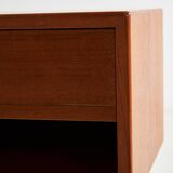 Restored teak nightstand